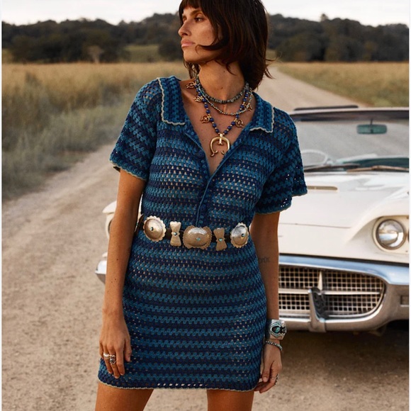 NWT Chasing Unicorns Crochet Dress Blackbird Singing Brand New XL RARE 🦄 - Picture 2 of 10